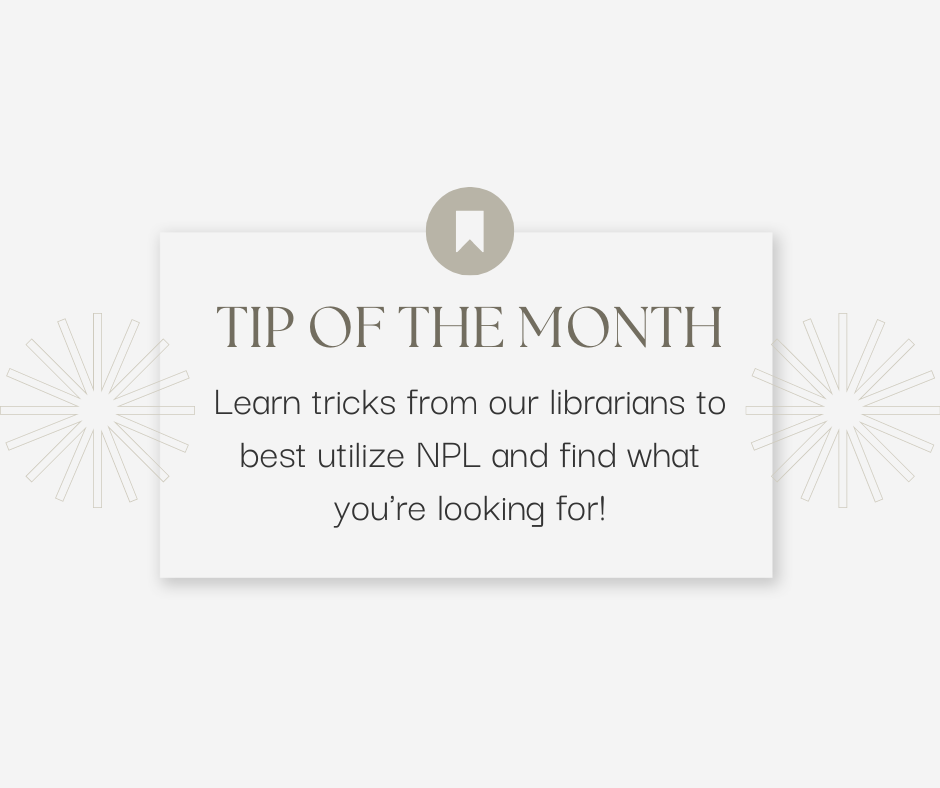 Tip of the Month: Book Ratings & Recommendations