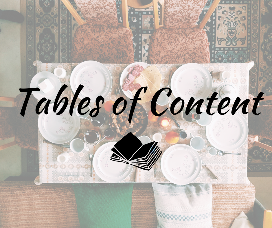 Tables of Content 2024