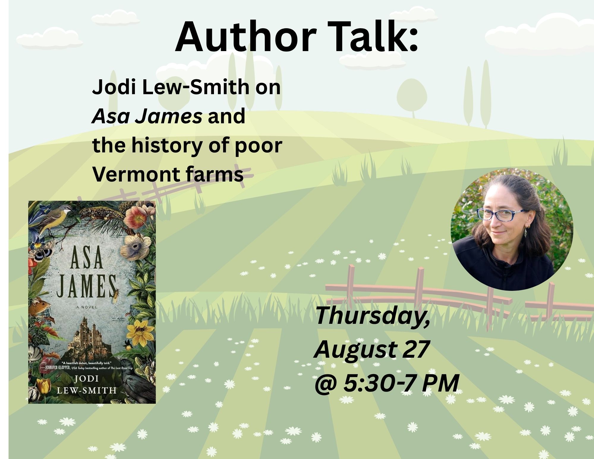 Author Talk: Jodi Lew-Smith on Asa James